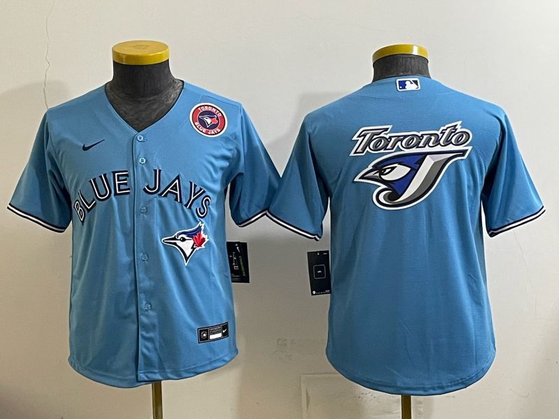 Youth 2025 Nike Toronto Blue Jays Blank Light Blue Game MLB Jersey 01->youth mlb jersey->Youth Jersey